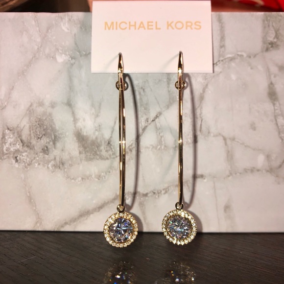 NWT Brilliance Hoop Drop Earrings - Picture 1 of 8